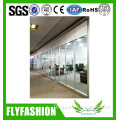 Modern office indoor furniture outside partition wall with metal frame